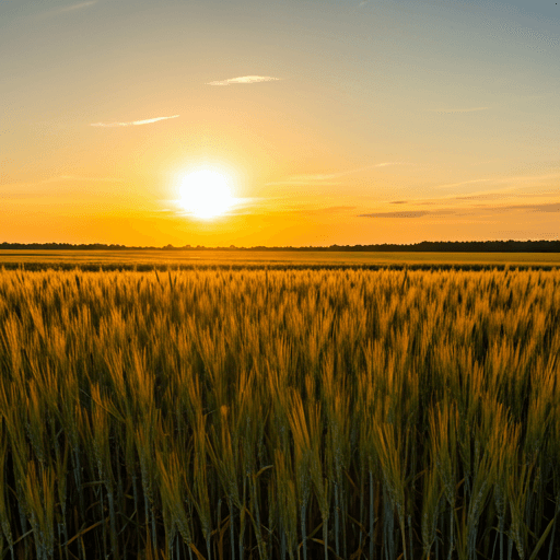 Golden wheat field